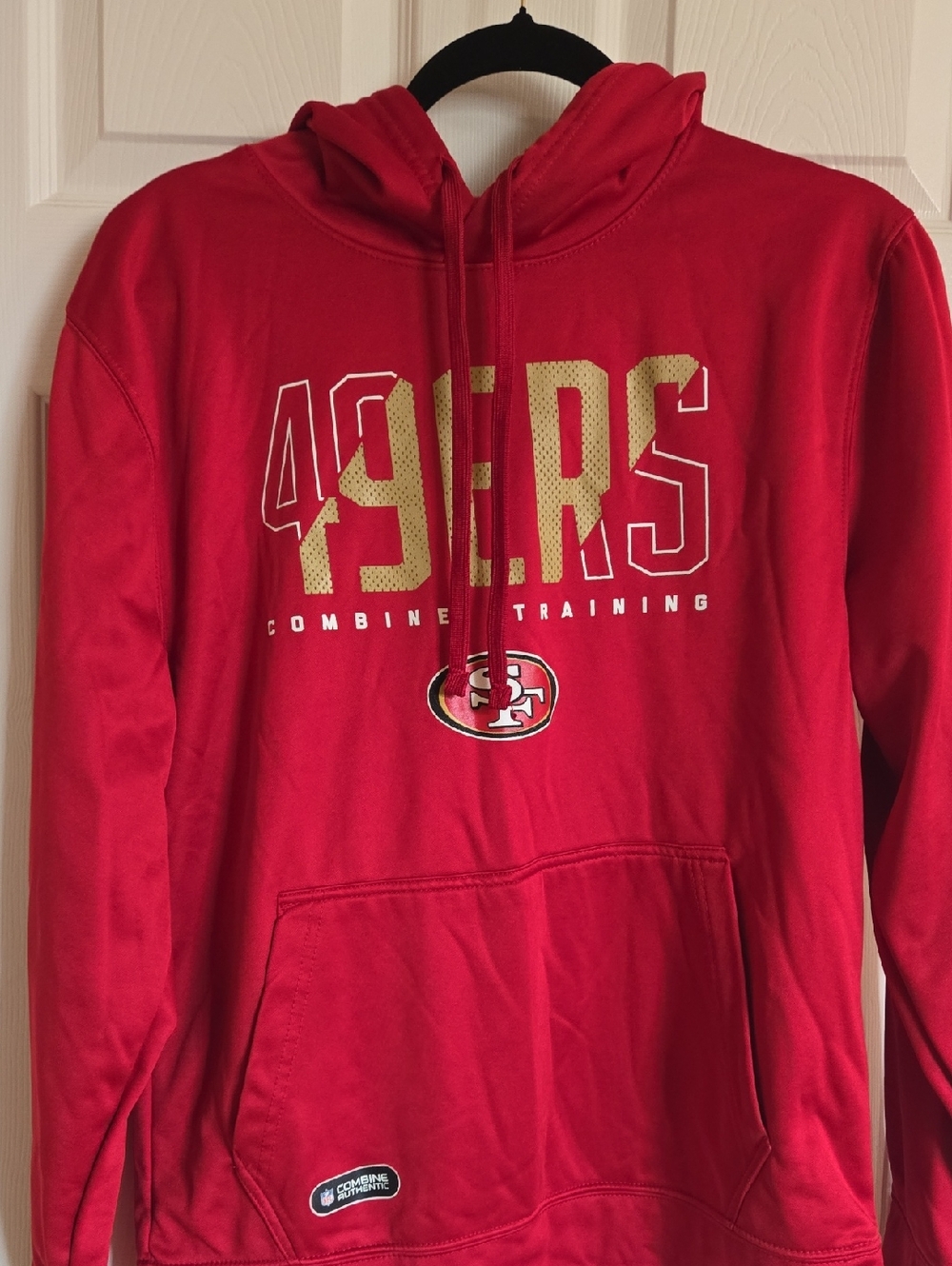 Team Apparel Red and Gold 49ERS Pullover Hoodie
